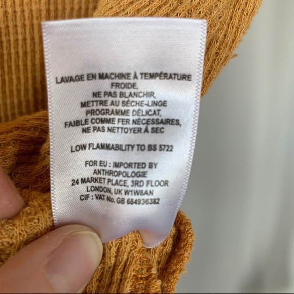 t. la Waffle Knit Long Sleeve Top Size XS - Picture 4 of 5